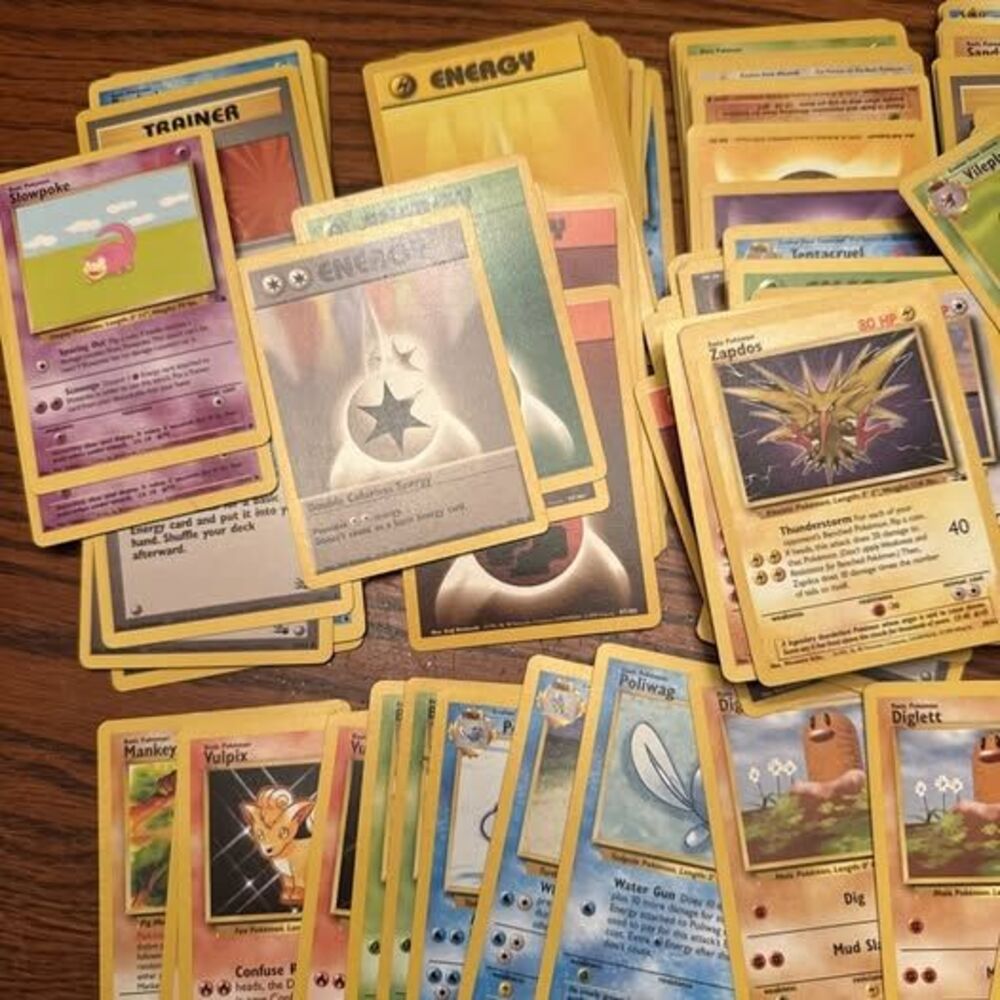 Lot of 196 Vintage Pokémon Cards 1999-2000 Multiple Sets Some Rare